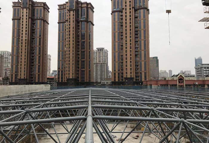 中山螺栓球网架结构
