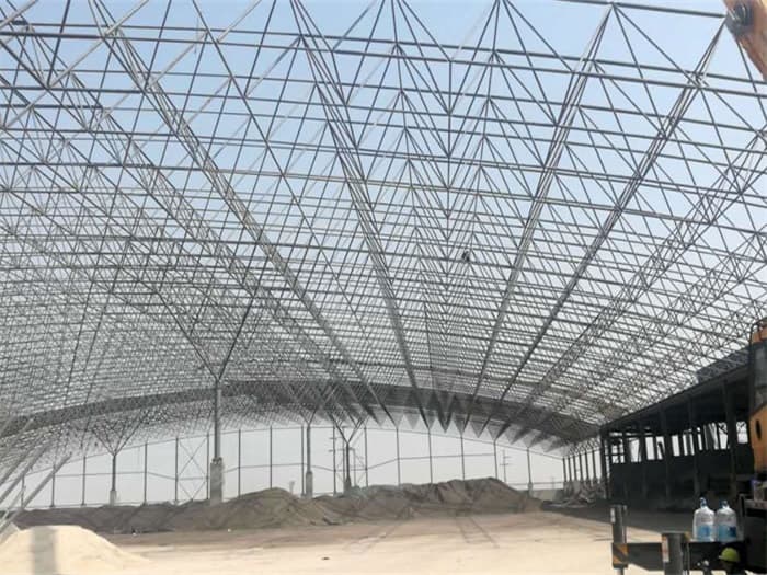 中山钢厂料仓网架工程
